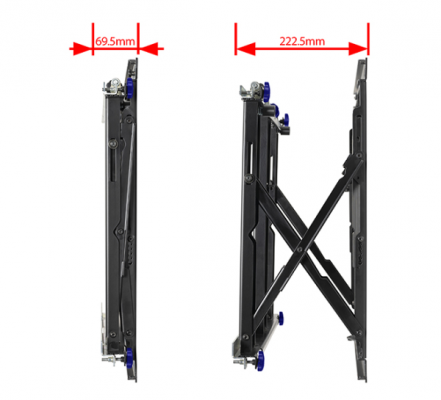  uchwyt mocowanie 
B-Tech Btech B-tech Uchwyt Ultra Slim, Pop-Out  z funkcją miękkiego wysuwu serwisowego BT8312/B V2
