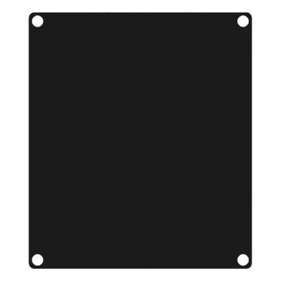 CAYMON CASY 201/B CASY 2 space closed blind plate Black version