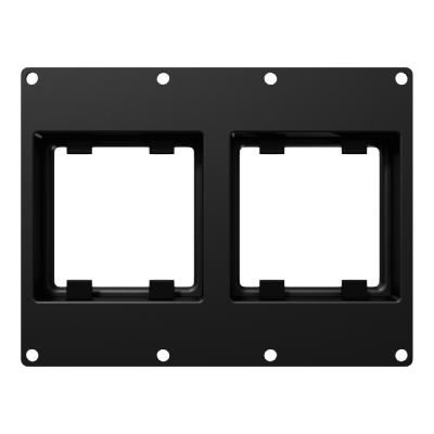 CAYMON CASY 303/B CASY 3 ramka podwójna 45x45 mm module plate Black