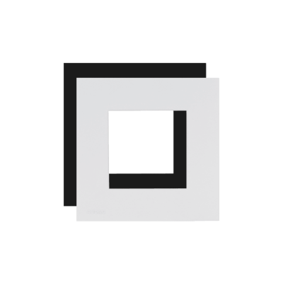 AUDAC CF 45S/ W Cover frame single 45 x 45 mm White version
