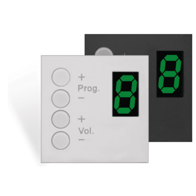 AUDAC DW 3020/W Wall panel controller 45 x 45 mm White version