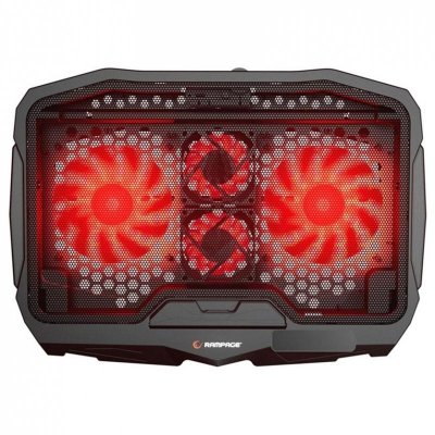 Podstawka chłodząca Rampage AD-RX34 pod laptop 12,1-17&quot; regulowana czarna
