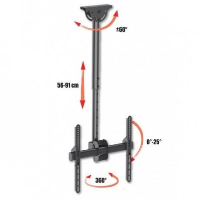Uchwyt sufitowy Techly 32 cale-55 cale, 50kg regulowany