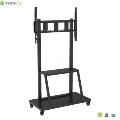 Stojak mobilny Techly 55 cali-100 cali, 150kg z półką