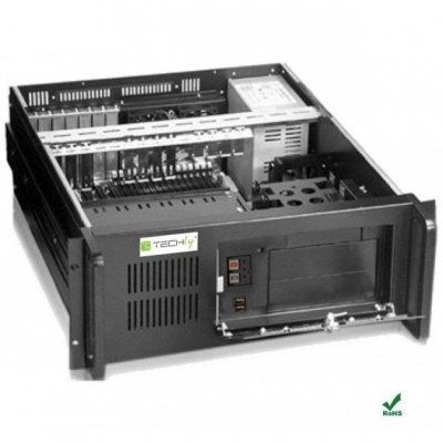 Obudowa serwerowa Techly ATX Rack 19 cali 4U, czarna