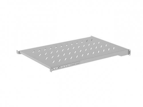 Półka do szaf 19 cali 1000mm Lanberg (1U / 483 x 700 mm, udźwig do 25 kg, Montaż 4 punktowy) Szara