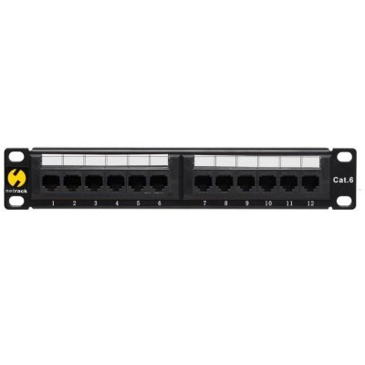 Patch panel 10&#039;&#039; Netrack 12-portów kat. 6 UTP