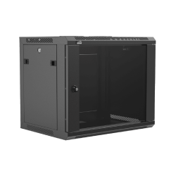 CAYMON WPR409R/B 19” wall mount rack - 9 units - 450mm depth - Removable back Black version
