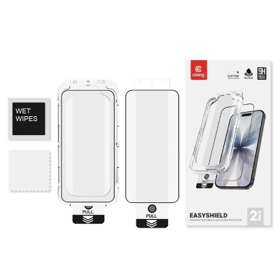 CRONG Szkło hartowane EasyShield 2-Pack - iPhone 16e / iPhone 14 / iPhone 13 / iPhone 13 Pro (2 sztuki)