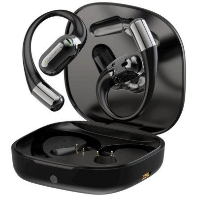 4smarts Słuchawki Bluetooth OWS tłumacz AI z wyświetlaczem SkyBuds Czarne