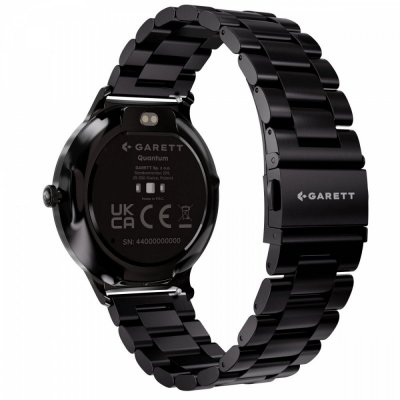 Garett Electronics Smartwatch Quantum czarny stalowy