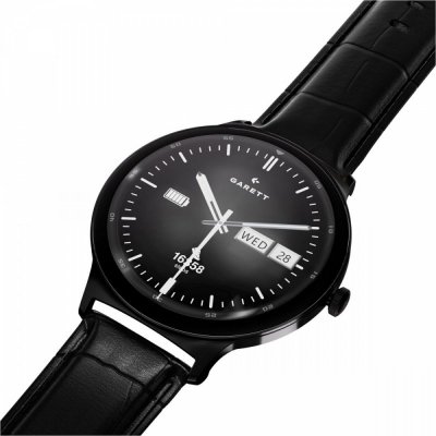 Garett Electronics Smartwatch Quantum czarny stalowy