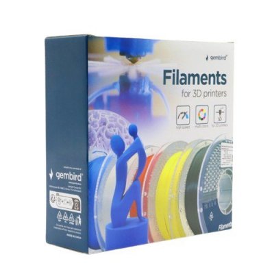 Gembird Filament PLA High Speed, 1,75 mm, 1 kg, niebieski