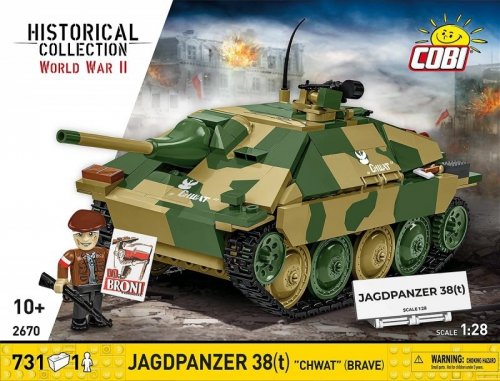 Cobi Klocki Klocki Jagdpanzer 38t Chwat 731 klocki