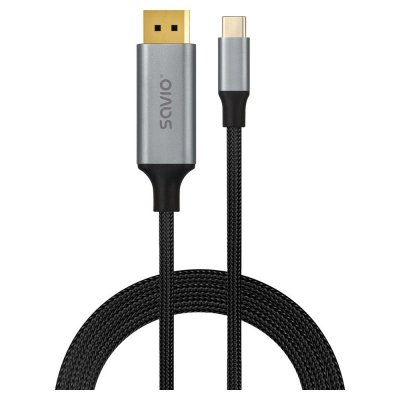 Savio Kabel USB-C do Display Port 8K 60Hz, 2m CL-208