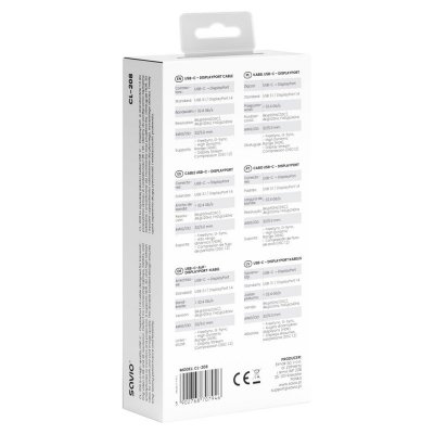 Savio Kabel USB-C do Display Port 8K 60Hz, 2m CL-208