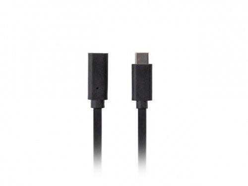 Lanberg Przedłużacz USB-C M/F 3.1 0.5m czarny