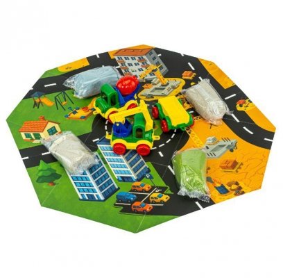 TUBAN Zestaw Piasek dynamiczny i Fluffy - Plac budowy