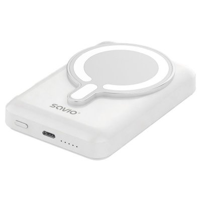 Savio Powerbank 10000 mah magnetyczny biały BA-13