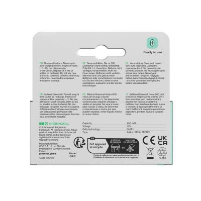 Green Cell Akumulatorki paluszki 16xAAA HR03 950mAh