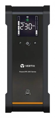 Vertiv PowerUPS 200, 1600VA/1000W, 230V, Line Interactive, 6 Schuko