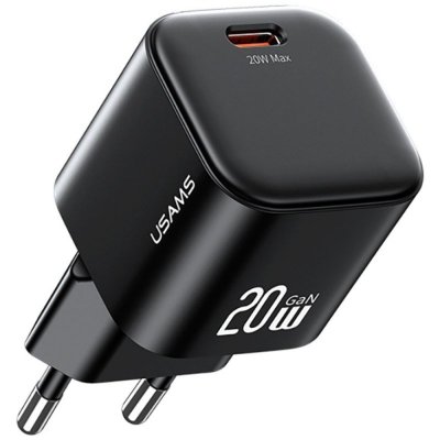 USAMS Ładowarka sieciowa JO Series CC260 20W USB-C + kabel USB-C/Lightning 1m biała