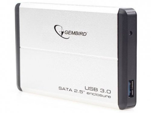 Gembird Kieszeń zewnętrzna HDD 2.5&#039;&#039; Sata USB 3.0 Silver