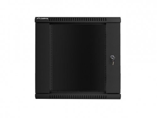 Lanberg Szafa instalacyjna wisząca 19&#039;&#039; 12U 600X600mm czarna (drzwi      szklane)
