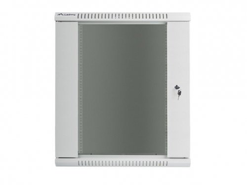 Lanberg Szafa instalacyjna wisząca 19&#039;&#039; 15U 600X450mm szara (drzwi       szklane)