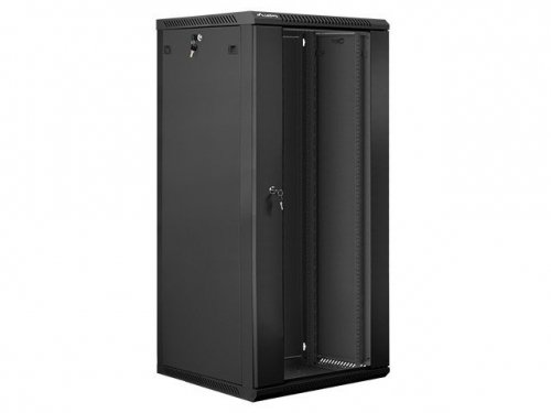 Lanberg Szafa instalacyjna wisząca 19&#039;&#039; 27U 600X600mm czarna (drzwi      szklane)