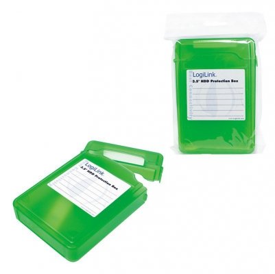 LogiLink Pudełko ochronne do HDD 3.5&#039;, zielone