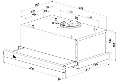 TEKA Okap teleskopowy TL1-52