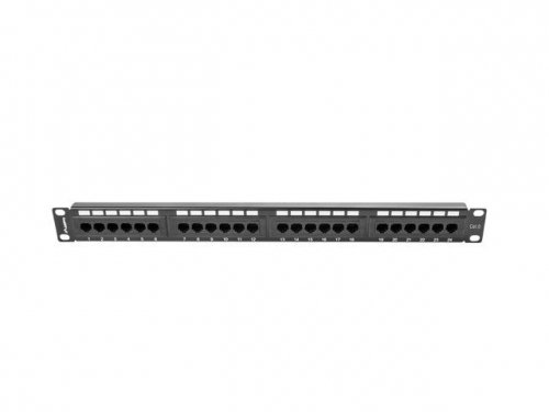 Lanberg Patch Panel 24 Port 1U Kat.6 czarny