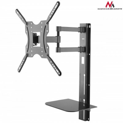 Maclean Uchwyt TV 32&quot;-55&quot; z półką na DVD 30kg VESA 400x400 MC-772