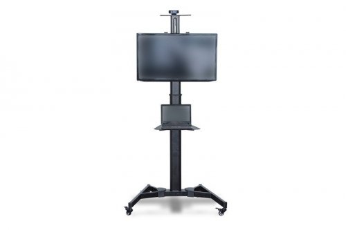 Digitus Stojak mobilny pojedynczy z półką, 1xLCD, max. 70 cali, max. 50kg, VESA max. 600x400