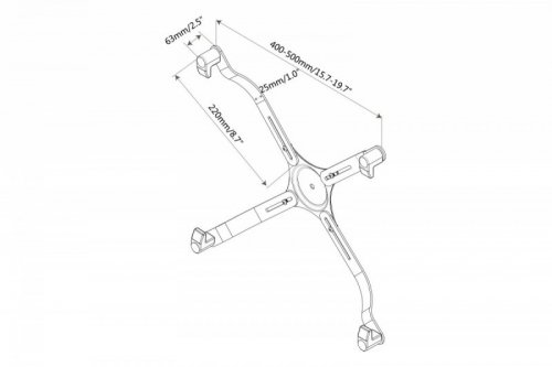 Digitus Adapter do LCD bez otworów w standardzie VESA, max. 30 cali, max. obciążenie 8kg