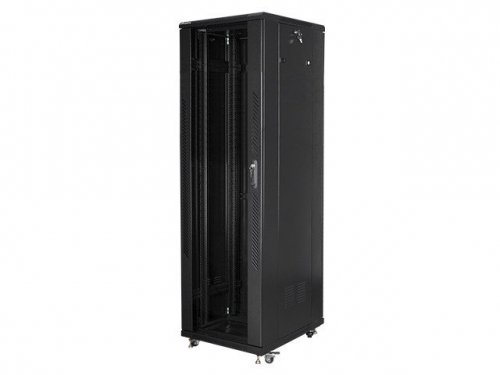 Lanberg Szafa stojąca Rack 19'' 42U 600x800mm czarna