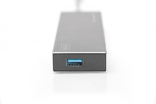 Digitus HUB/Koncentrator 7-portowy USB 3.0 SuperSpeed, aktywny, Aluminium
