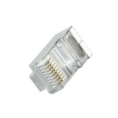 LogiLink Wtyki RJ45 CAT.6 100szt. ekranowane z osłoną, czarne