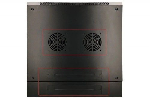 Extralink Szafka wisząca rack 9U 600x600 czarna dwusekcyjna