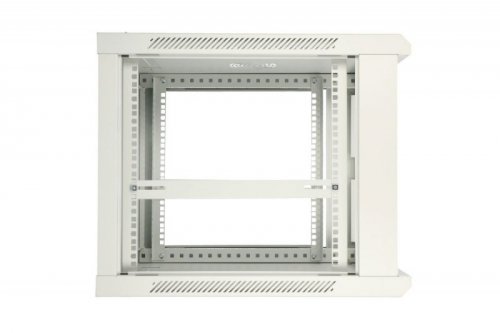 Extralink Szafka wisząca rack 12U 600x600 szara metalowe drzwi