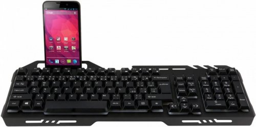YENKEE Klawiatura YKB 3200 SHADOW metalowa, podświetlenie LED
