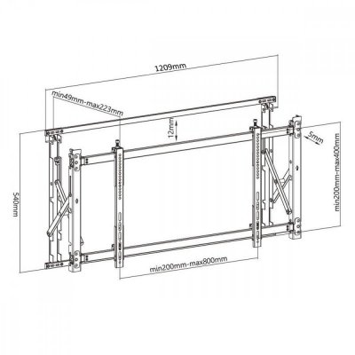 Maclean Uchwyt do TV 55-60 Digital Signage MC-846