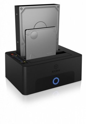 IcyBox Stacja dokująca/klonująca IB-1232CL-U3 2x2,5 cali lub 3,5 cali  SATA HDD, UASP & SATA III ( 6GBits/s )