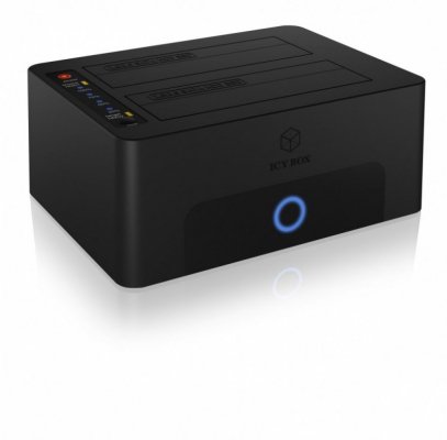 IcyBox Stacja dokująca/klonująca IB-1232CL-U3 2x2,5 cali lub 3,5 cali  SATA HDD, UASP & SATA III ( 6GBits/s )
