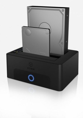 IcyBox Stacja dokująca/klonująca IB-1232CL-U3 2x2,5 cali lub 3,5 cali  SATA HDD, UASP & SATA III ( 6GBits/s )