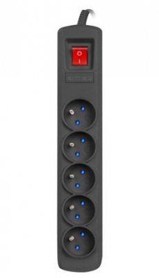 Armac Listwa zasilająca ARC5 1,5 m czarna  ARC5/15/CZ