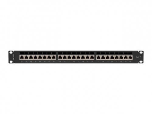 Lanberg Patchpanel 24 port 1U KAT7 EK. PPS7-1024-B Czarny