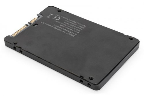 Digitus Adapter na dysk SATA/HDD 2,5 cali M.2 /mSATA SATA 3,6 Gbit/s, zapis do 520 MB/s Aluminiowa