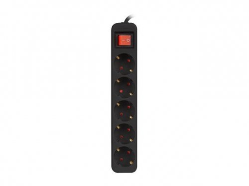 Lanberg Listwa przedłużacz 3m 5x230 c  PS1-05F-0300-BK